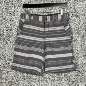 lululemon athletica Gray Striped Athletic Shorts